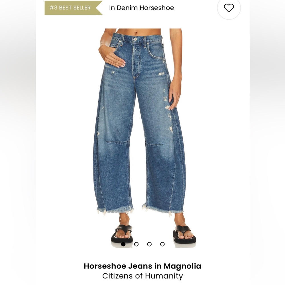 Citizens Of Humanity Blue Wide-Leg Jeans